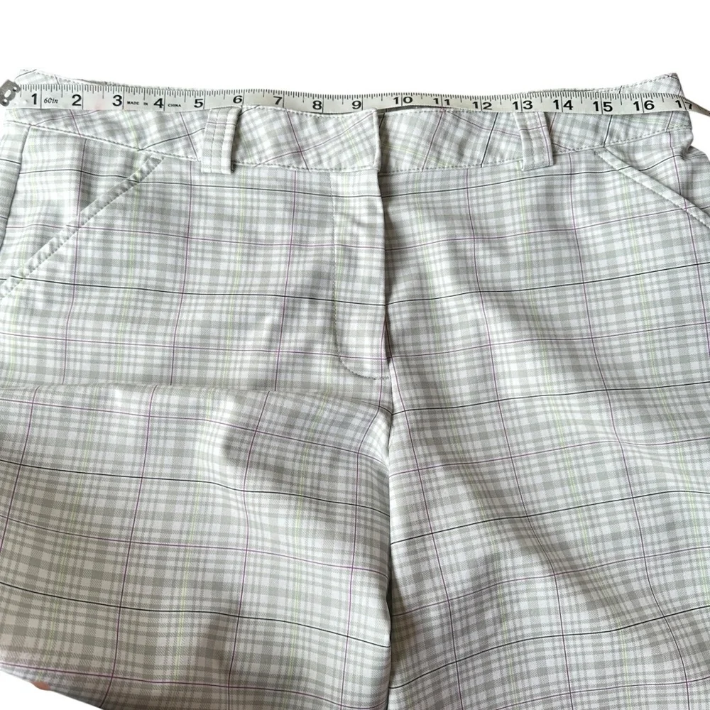 Tommy Armour Plaid Golf Shorts Sz 10 Dri-Logic Stretch NWOT No Flaws